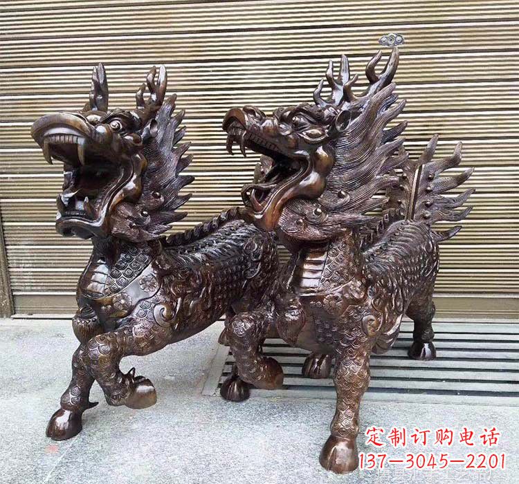 湖北铸铜铜麒麟