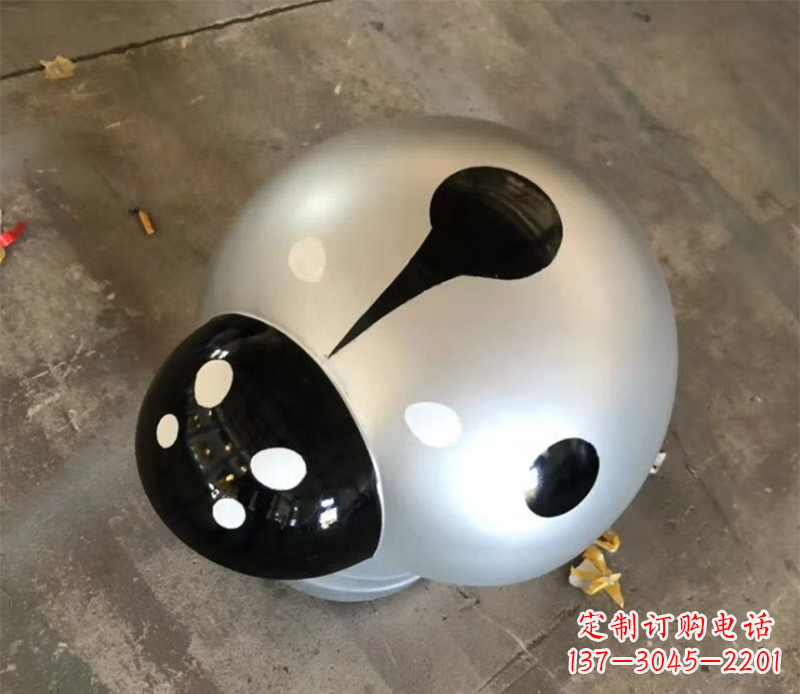湖北瓢虫雕塑不锈钢