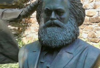 湖北铸铜名人无产阶级导师马克思头像雕塑