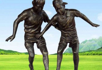 湖北铸铜踢足球的儿童