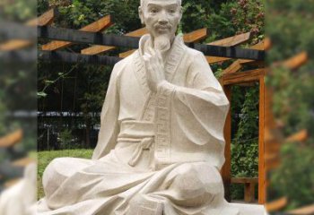 湖北祖冲之石雕塑像-园林人物历史名人雕像