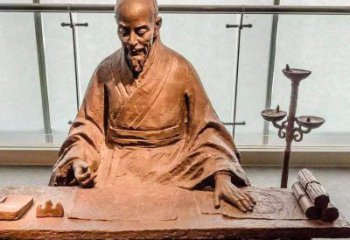湖北祖冲之圆周率情景小品雕塑-中国古代数学家著名历史人物
