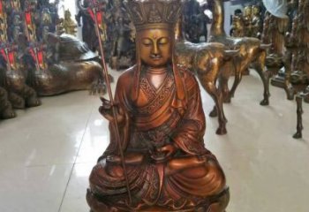湖北坐式地藏菩萨铜雕