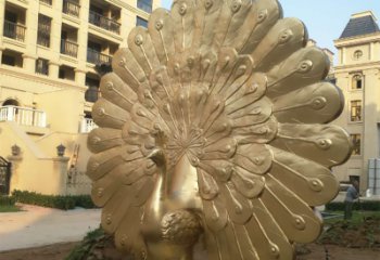 湖北孔雀铜雕塑
